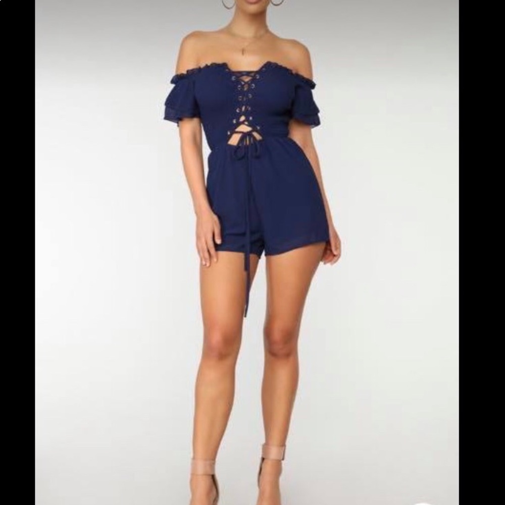Blue romper